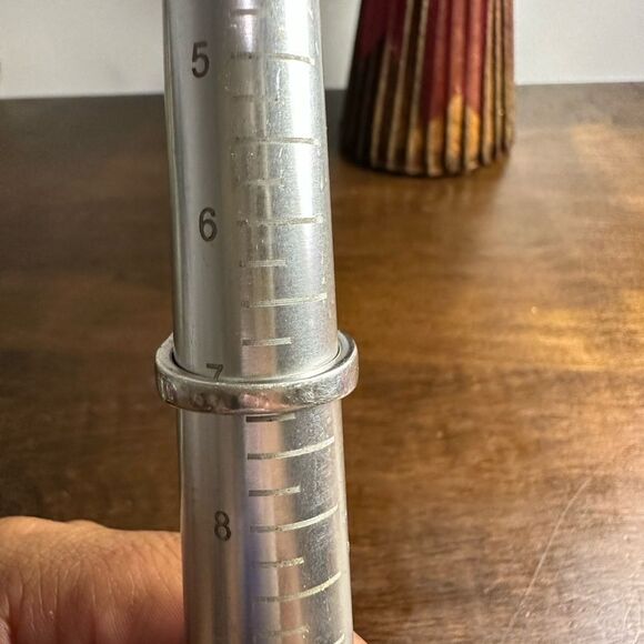 QVC Affinity Sterling Silver Onyx Diamond Athens Greek Key Ring Size 7 - Picture 6 of 6